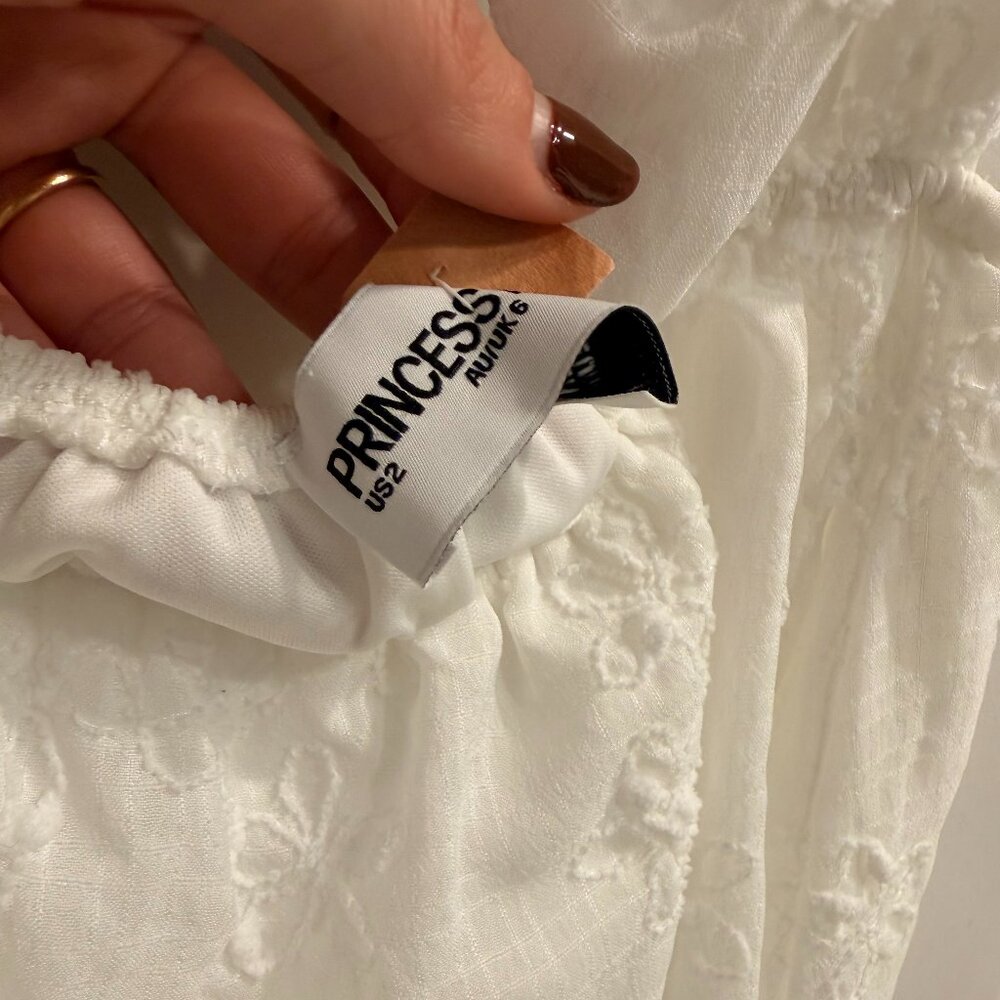 Princess Polly Granno Mini Dress White - Size 2 - Picture 9 of 10